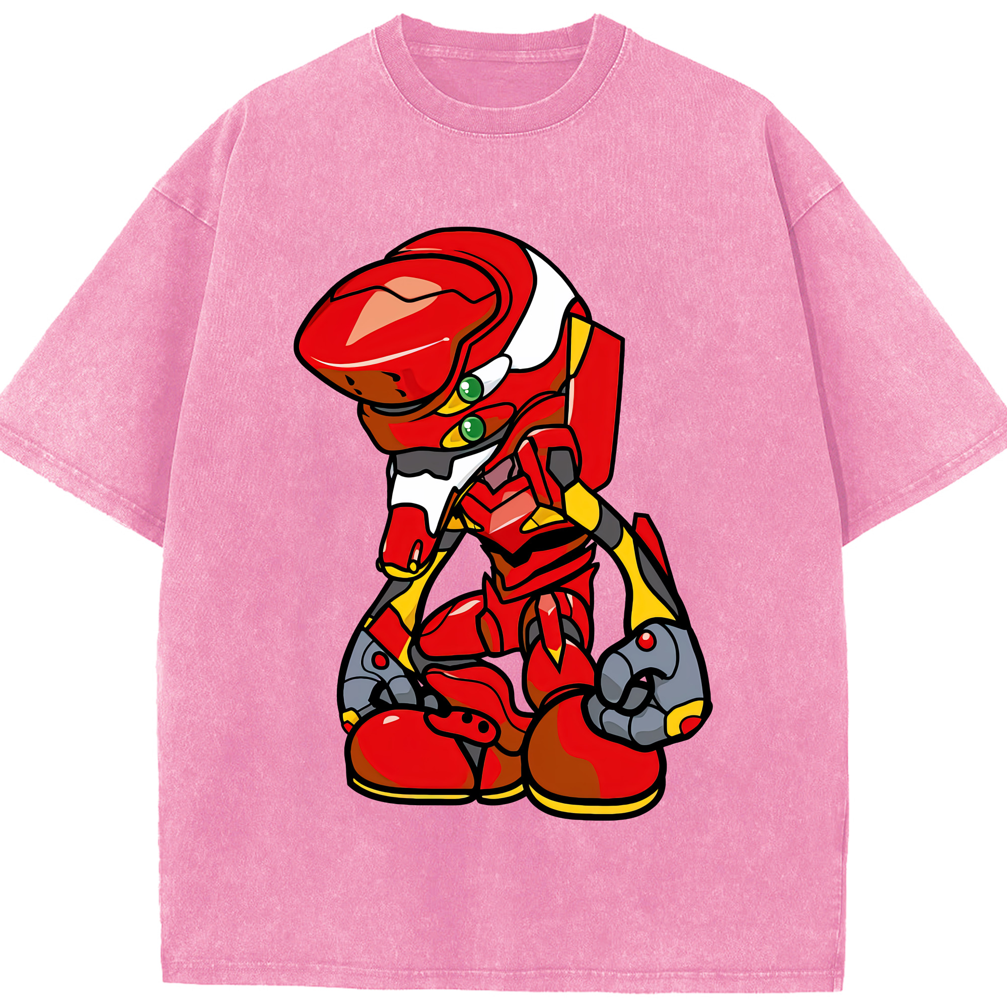（画像用） EVA 新世紀エヴァンゲリオン 綿100% ヴィンテージ風 半袖Tシャツ（フロントプリント）
